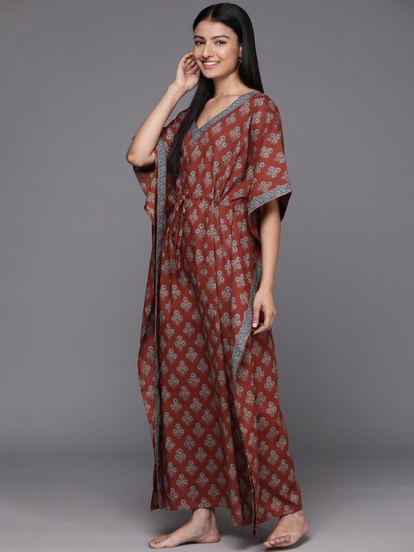 brown-printed-cotton-night-dress-libas-2